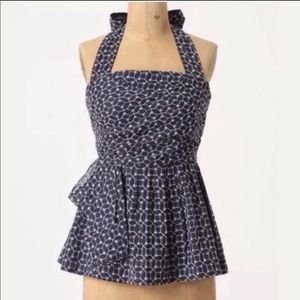 Anthropologie Maeve Embroidered Star Trails Halter